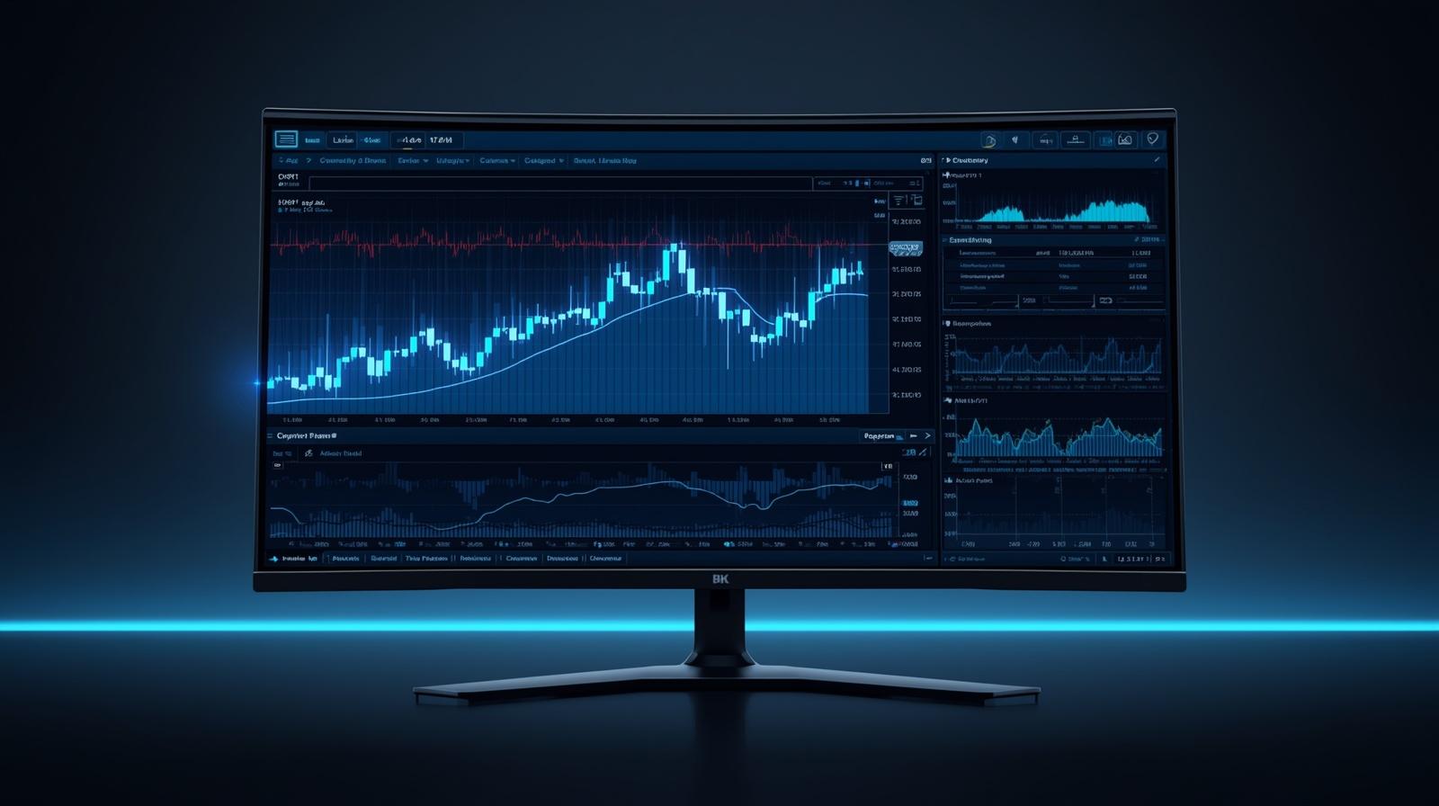 Professional digital financial terminal interface